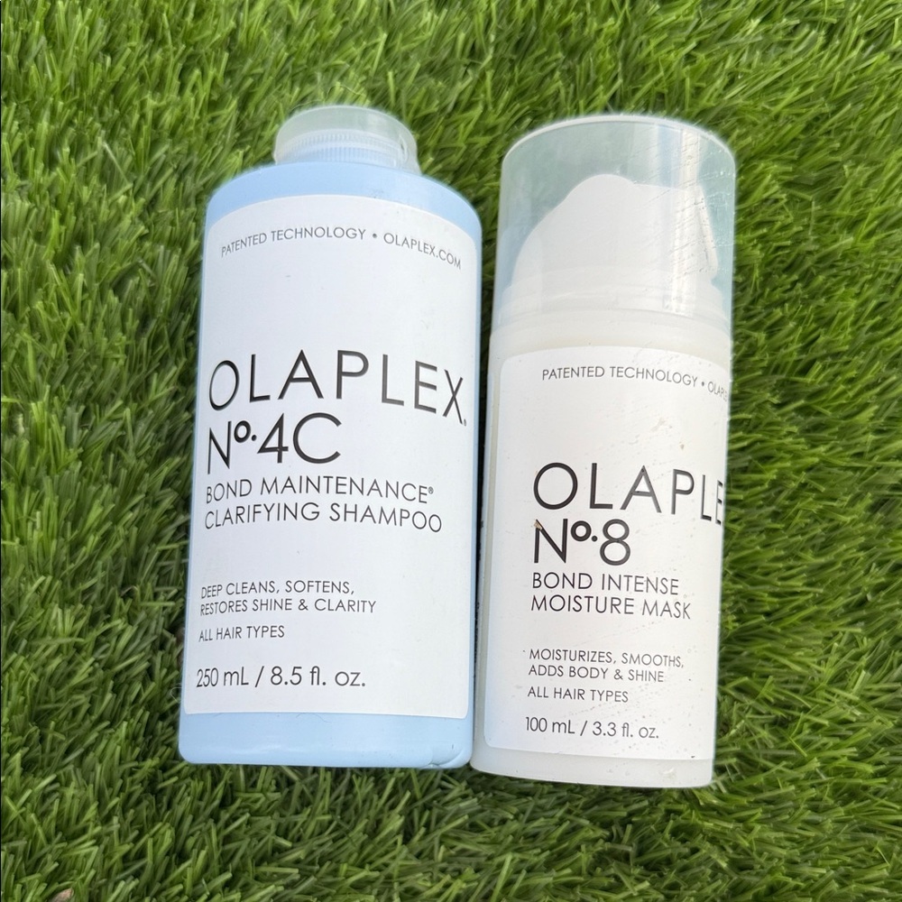 OLAPLEX Blue Clarifying Shampoo & White Moisture Mask Set